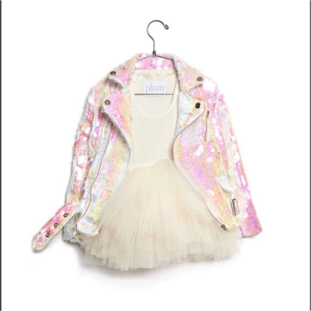 Iloveplum Sequin Napa Moto Jacket (plum NYC) - Picture 5 of 6